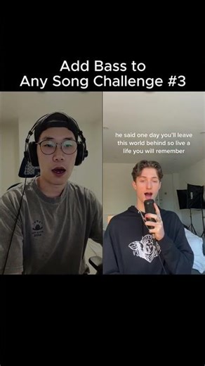 Add Bass to Any Song Challenge 3 - The Nights #singing #avicii #cover #bass