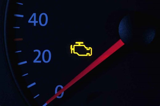 If your 'check engine' light is flashing, pull over immediately