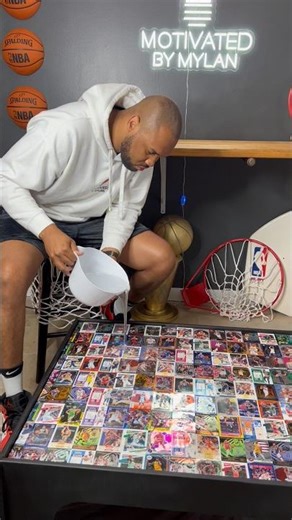 DIY Basketball Trading Card Table 🏀🔥 #MotivatedByMylan