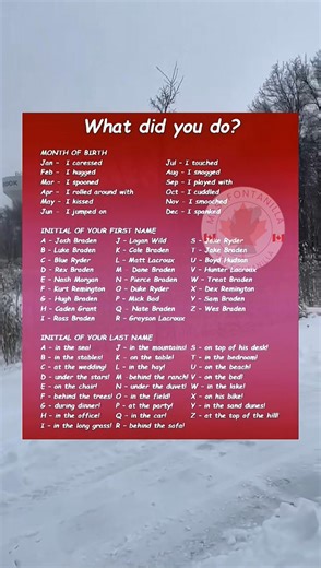 Find out what you did_ with your birth month, initials & a secret adventure—play the ‘What did you do?’ game and see your quirky fate! 🎉✨ #WhatDidYouDo #GameCaption #FunQuiz #NameGame #EpicFortune | Joy Martinez Fontanilla