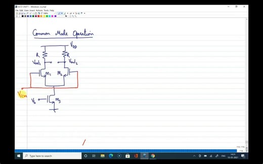 Lecture 17 Differential Amplifier Common mode response and small-signal analysis