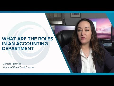 What are the Roles in an Accounting Department