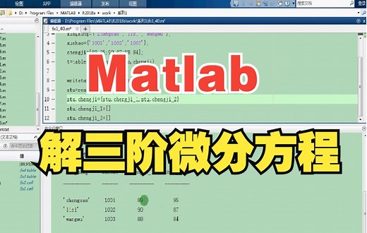 14.4/Matlab解三阶微分方程/梳洗罢 独倚望江楼