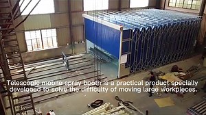 CE Certified Collapsible Retractable Spray Paint Booth for Large Workpieces