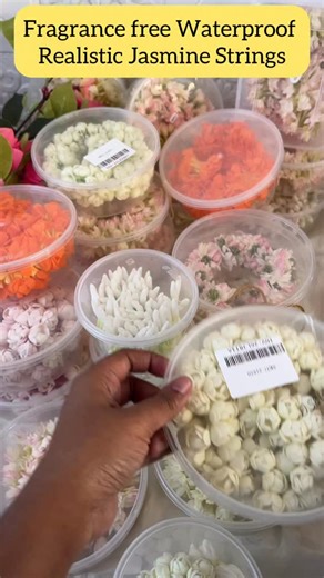 Sparkle and Glow on Instagram: "Blossom in Tradition – Slay This wedding season with Our Real-Alike Jasmine Strings!” You loved our Real-Alike Jasmine strings — now we’re back with even more! Introducing Blommed Jasmine and an expanded range of ultra-realistic, handcrafted varieties. Perfect for the festive season, these strings bring the authentic fragrance-free charm of traditional Jasmine, minus the hassle. ✨ Celebrate this wedding season in style – the traditional way, the timeless way. 