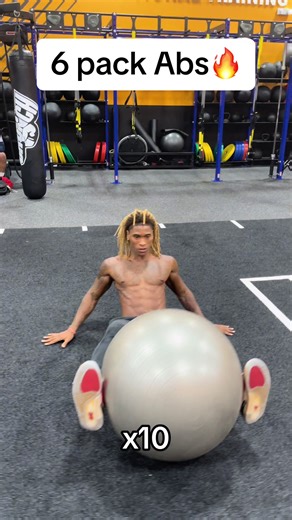 5 Different Core Exercises with Exercise Ball‼️ 6 sets🚨 #core#gains #abs#coreworkout #hipflexors #workoutchallenge #motivation #consistentcy #discipline