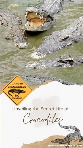 Amazing Crocodiles for Kids 🐊 | Discover the King of Reptiles! | ABC ZOO Fun Animal Lessons #shorts