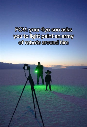 Light Painting Robots for 4-Year-Old: Fun Art Project