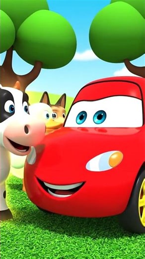 Red Meets Animal Sounds #red #cartoonforkids #kidsvideo #kidslearning #kidsfun