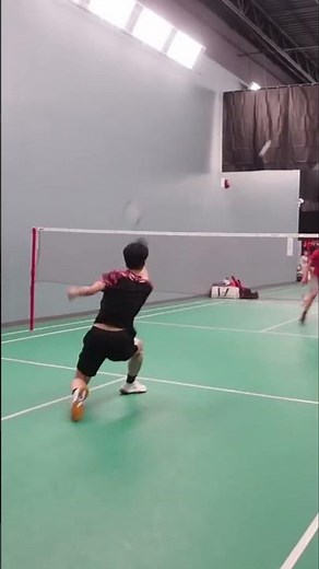 Badminton Battle: Franklin vs. Nicholas! Epic Net Shots & Scores! #shorts