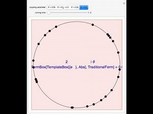 Kuramoto Model for Phase Locking of Coupled Oscillators