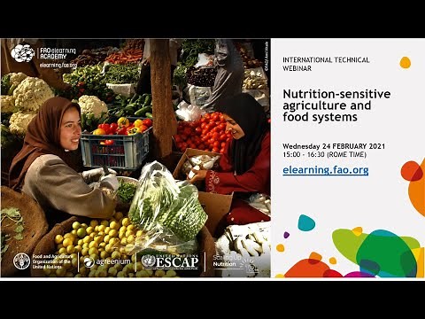 Nutrition-sensitive agriculture and food systems