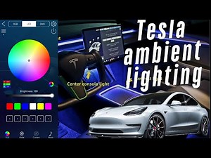 ✨ Tesla AMBIENT LIGHTS UNLOCKED! App Walkthrough (Tialoyelf/LED Lamp App!) 🌈