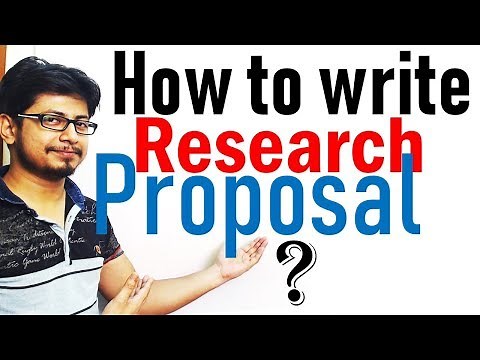 How to write a research Proposal ?