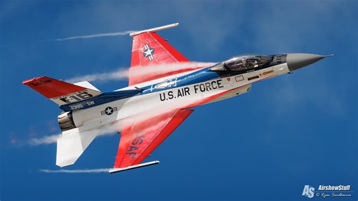 USAF F-16 Fighting Falcon Demo Team 2025 Airshow Schedule Released