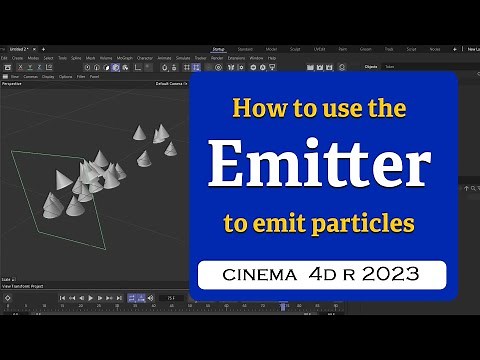How to use the Emitter in Cinema 4D 2023 ‪@MaxonVFX‬​
