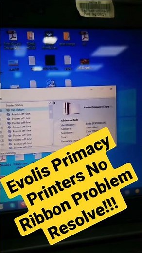How to resolve evolis primacy printers no Ribbon problem #Evolis #Primacy #IDCard #No_Ribbon