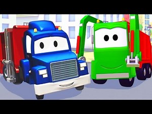 Siêu xe Carl và Xe Chở Rác ở thành phố xe | Phim hoạt hình về xe dành cho thiếu nhi