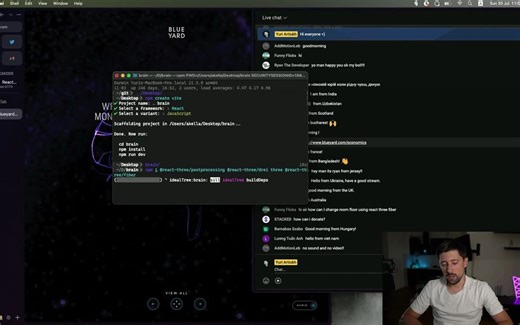 Brain animation with threejs an r3f
