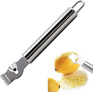Lemon Peeler Stainless Steel Fruit Peel Grater Suitable for Oranges, Grapefruit, Safe and Energy Saving Hands
