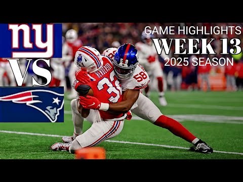 New York Giants vs New England PatriotsGame Highlights | 2025 NFL SeasonWeek 13