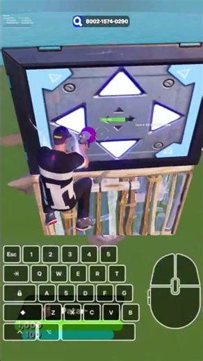 Added KBM overlay for Everyone that thinks I fake it 😭 Fortnite Trickshot