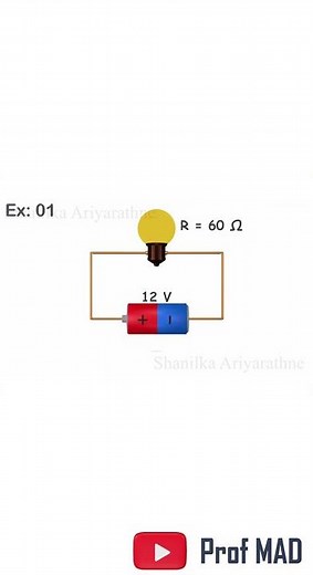 Ohms law example #Science #physics #technology #learning #education