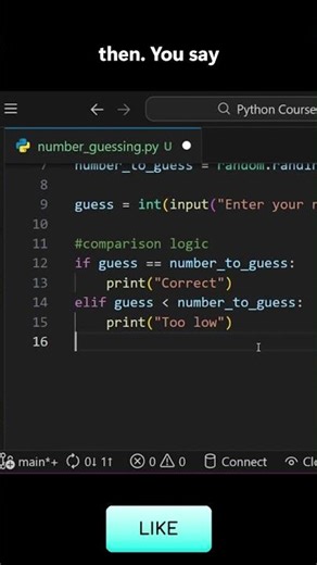 If else in a python game #pythontutorial #python