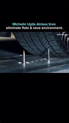 AI. Tech. The next evolution. on Instagram: "Michelin’s Uptis (Unique Puncture-Proof Tire System) is an airless tire designed for passenger vehicles, eliminating the need for inflation and removing the risk of flats from nails or road hazards. Its innovative architecture and composite materials support vehicle weight at normal speeds without compressed air. Follow for daily breakthroughs at the intersection of AI and technology. ➕ @deepen.ai Unlock your FREE 100+ Prompt Anatomy to brainstorm, cr