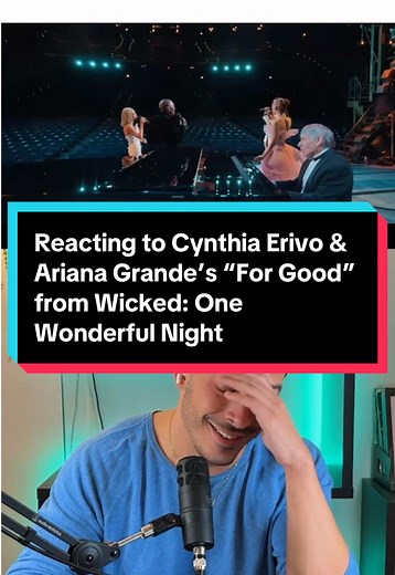 Cynthia Erivo and Ariana Grande stunned with their first live performance of “For Good” and even had Idina Menzel and Kristin Chenoweth join them during Wicked: One Wonderful Night @Cynthia Erivo @arianagrande @Idina Menzel @Kristin Chenoweth #wicked #react #musicreaction #livemusic #arianagrande Reacting to “For Good” by Cynthia Erivo, Ariana Grande, Idina Menzel, and Kristin Chenoweth (Reaction)