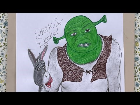 Let’s Draw Shrek and Donkey Together!