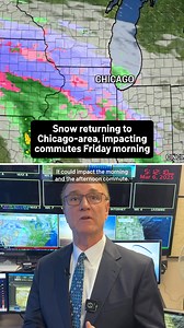 50K views · 400 reactions | Commuters could face challenges during their trips to and from work on Friday as a series of snow bands is expected to impact the Chicago area. | NBC Chicago | Facebook