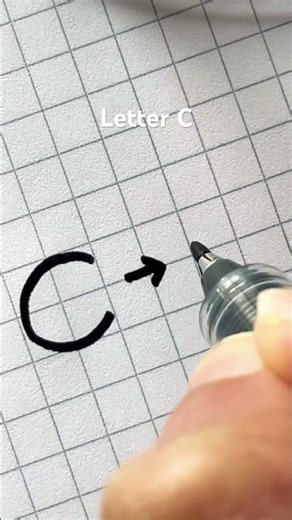 How to write Letter C in Cursive