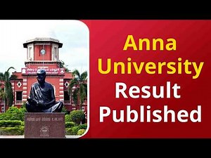 Anna University Results Published for Nov Dec 2025