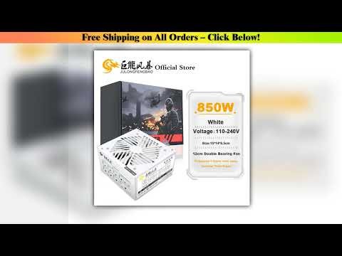 White Full Modular 850w ATX Switch Power Supply Computer PSU 110-240V 24Pin Computer Case Cooler