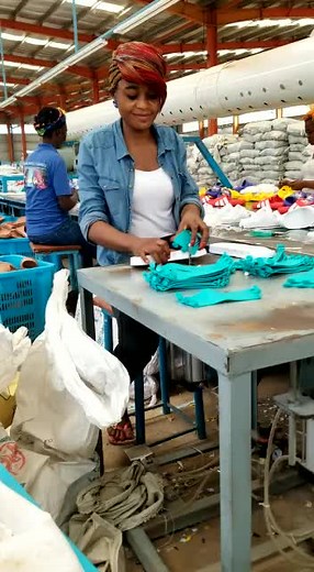 Textile Manufacturing Process in Action