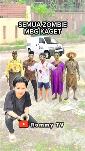 ALL MBG ZOMBIES SCARED!! Telolet Bus Horn Prank #shorts #basuri #viral