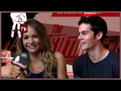 Dylan O'Brien (Teen Wolf) and Britt Robertson Talk First Times - Awesomeness Hollywood