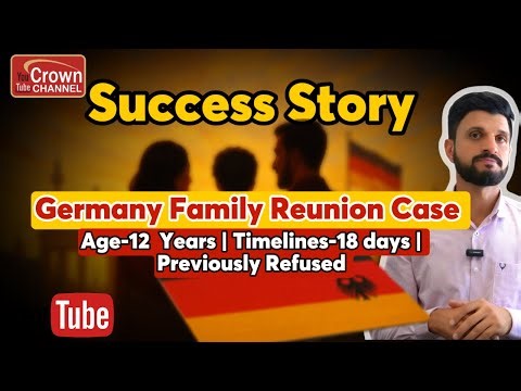Germany Family Reunion Visa Approved | Dependent Child Visa Success Story | Crown Immigration