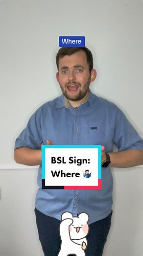 14K views · 631 reactions | Today is a new Sign in British Sign Language Today’s sign is #Where ! Join me everyday for new signs in British Sign Language! #deaf #bsl #signlanguage #wheretoeat #whereilive #wheretovisit #路‍♂️ | The Deaf Chef | Facebook