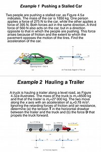 Example 1 Pushing a Stalled CarTwo people are pushing a stall... | Filo