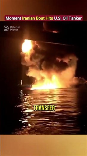 Moment Iranian Suicide Boat Hits U.S. Oil Tanker!