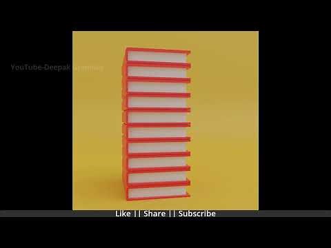 Book Stack Animation in Blender 3.0
