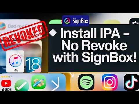Install IPA Files on iPhone/iPad & Apple TV Without Revokes! (SignBox Tutorial)