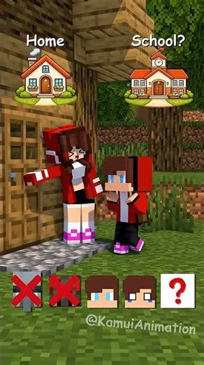 No_One_Can_Come_In…_Except_JJ!_-_MAIZEN_Minecraft_Animation_#shorts #minecraft