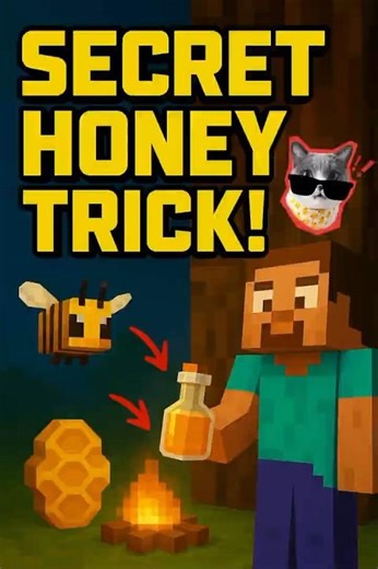 🐝 SECRET HONEY TRICK in Minecraft 🧠 | Genius Bee Hack You NEED to Try! 🍯🔥