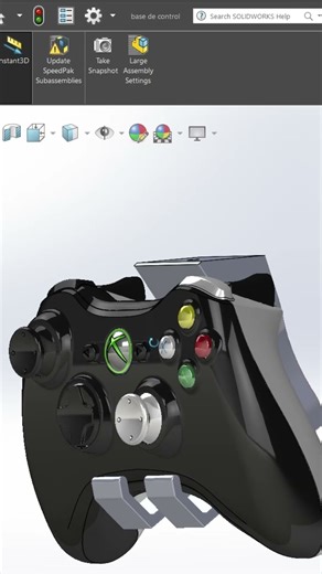 Soporte oculto para Xbox hecho en 3D con SOLIDWORKS