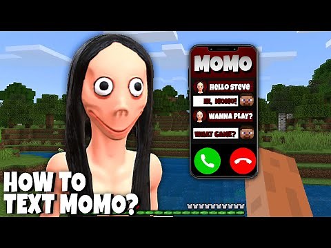 How to TEXT MOMO? Correspondence with SCARY MOMO! Minecraft MOMO gameplay