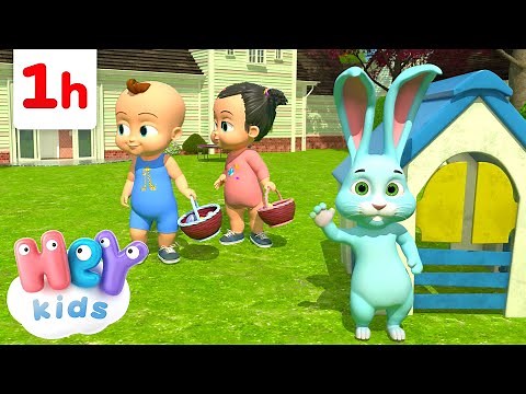 Easter Bunny Song and More Kids Songs! | ONE HOUR | HeyKids Nursery Rhymes