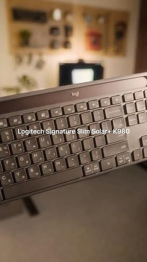Logitech K980 Solar-Powered Keyboard: No Charging Cables Needed #DeskSetup #LogitechK980 #Logitec...